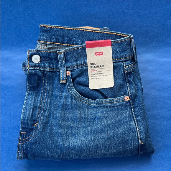 Levi's Other - Levi's Blue Straight-Leg Denim Jeans, NWT, 30x29